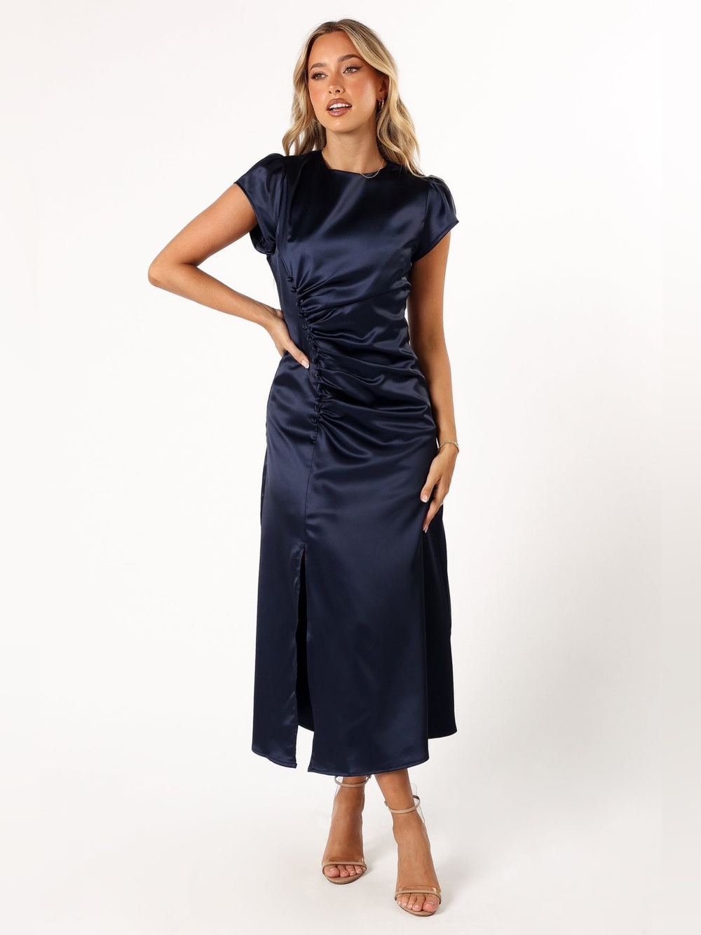 NWT Petal and Pup | Lisbeth Midi Dress - Navy, size M